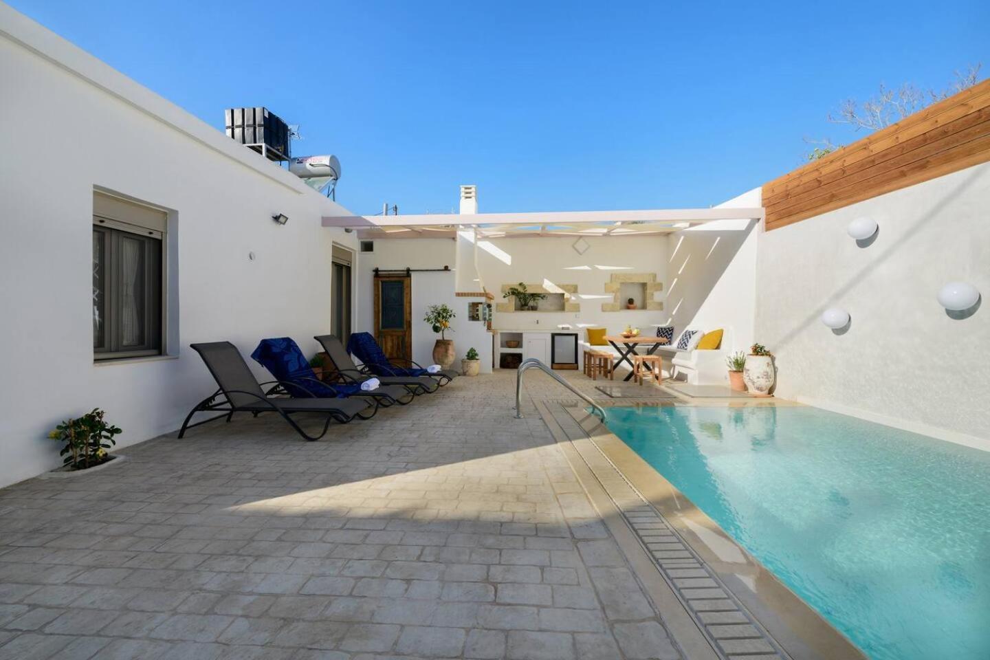 Chrisanthi Elegant Villa Pitsidia Ngoại thất bức ảnh