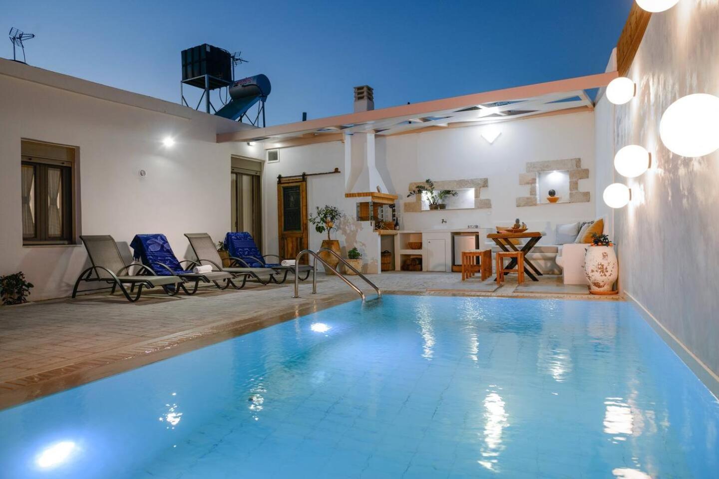 Chrisanthi Elegant Villa Pitsidia Ngoại thất bức ảnh