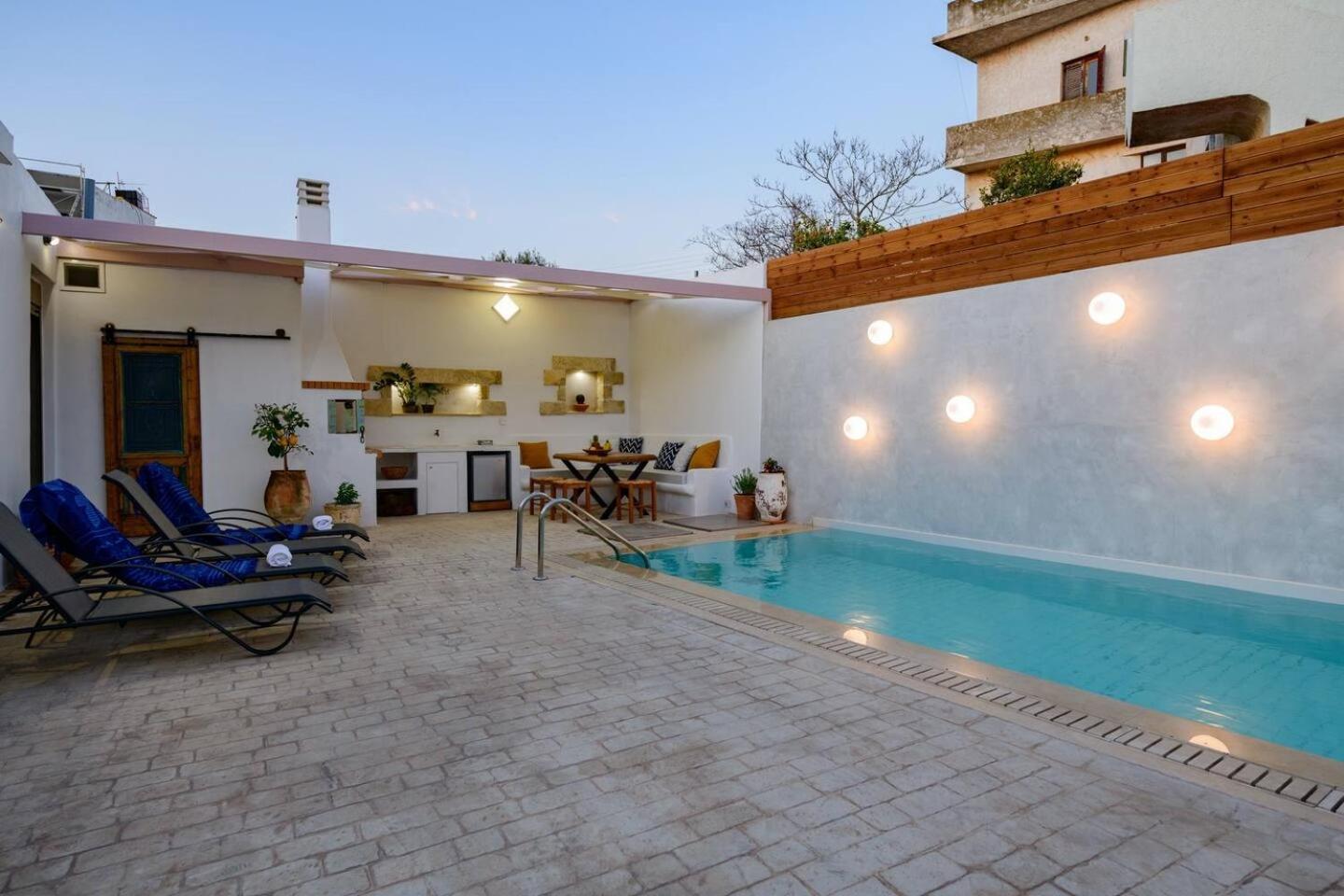 Chrisanthi Elegant Villa Pitsidia Ngoại thất bức ảnh